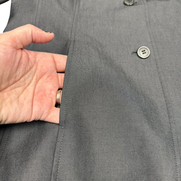 Women's TALBOTS Button-Down Blazer Jacket‎ Gray- Size 10 - Picture 3 of 10